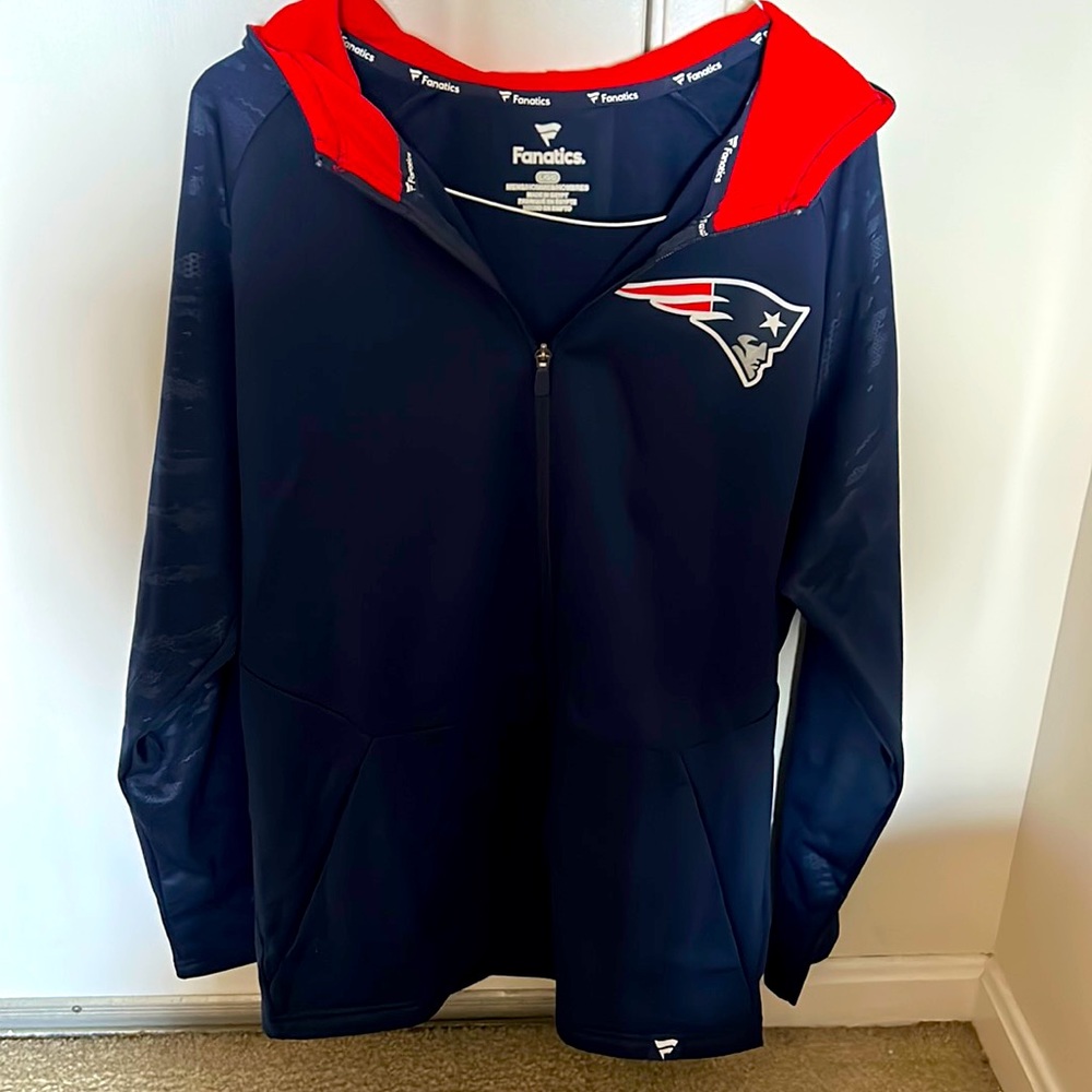 Patriots zip up sweatshirt